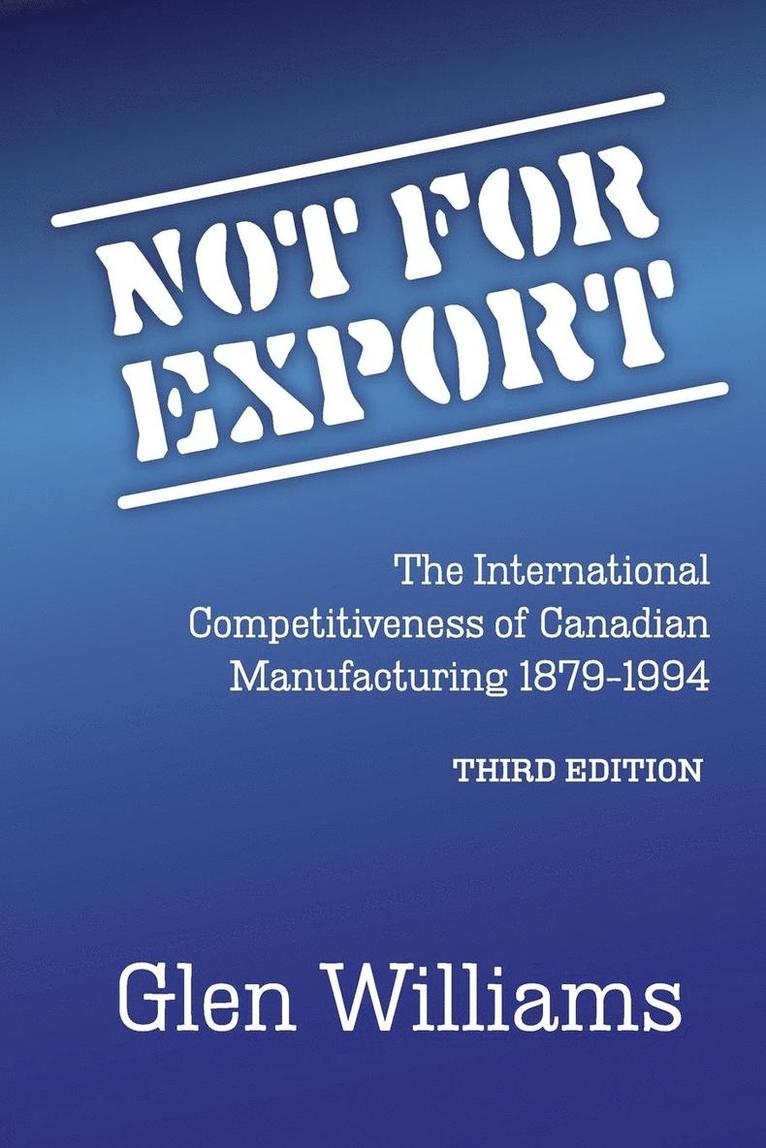 Glen Williams - Not For Export, Häftad