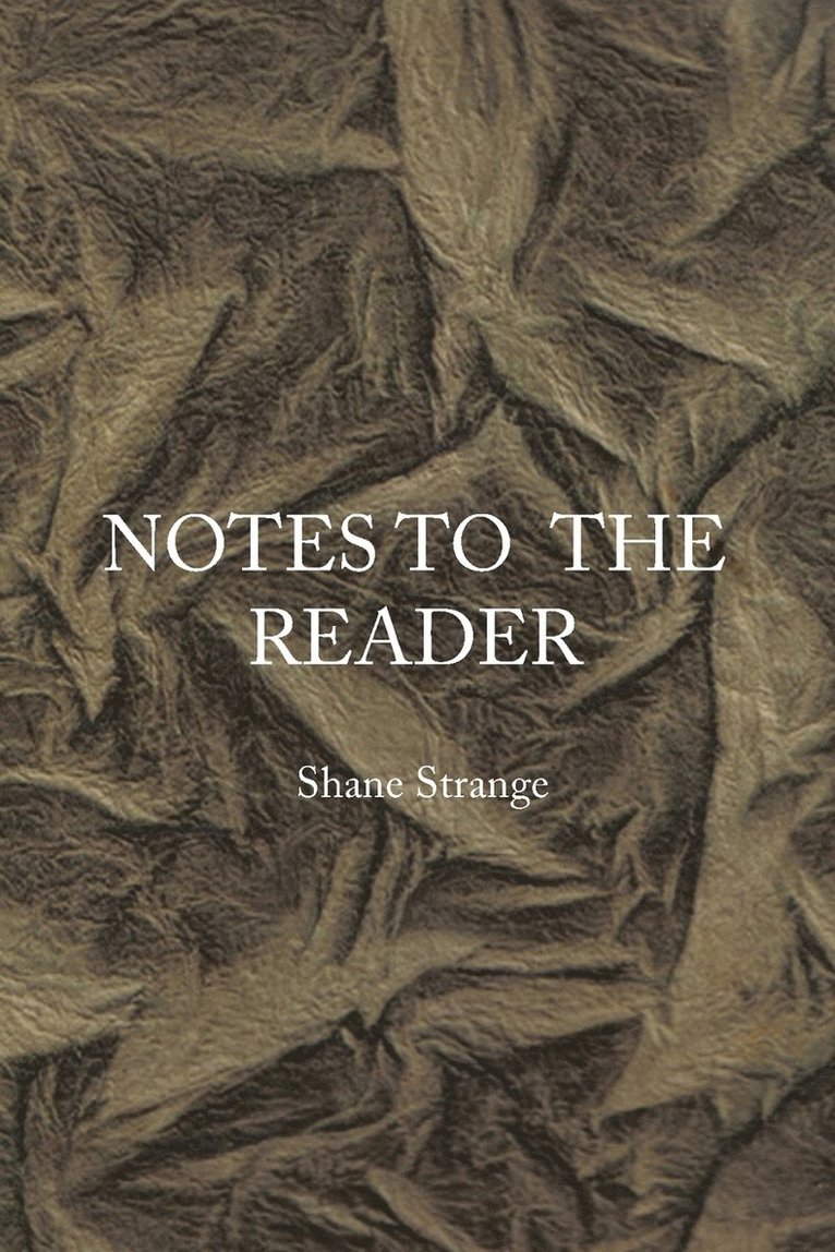 Notes to the Reader 1