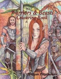 bokomslag Warriors and Beasts Colouring Book