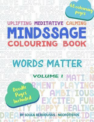 bokomslag Mindssage Colouring Book: Words Matter