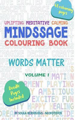 Mindssage Colouring Book Travel Size: Words Matter 1