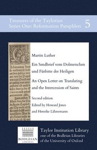bokomslag Ein Sendbrief vom Dolmetschen und Fürbitte der Heiligen / An Open Letter on Translating and the Intercession of Saints