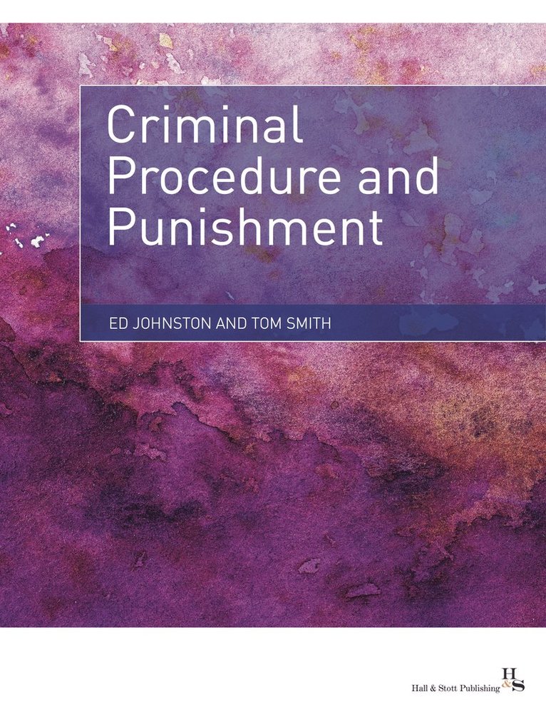 Ed Johnston, Tom Smith - Criminal Procedure and Punishment, Häftad