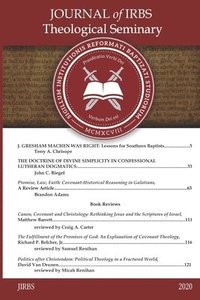 bokomslag Journal of IRBS Theological Seminary 2020