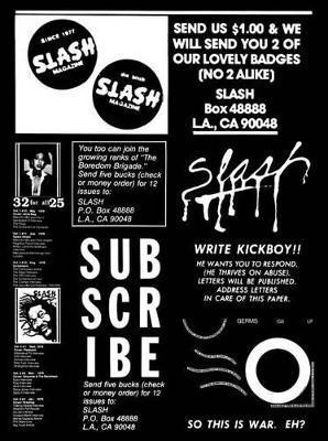 bokomslag Slash: A Punk Magazine from Los Angeles