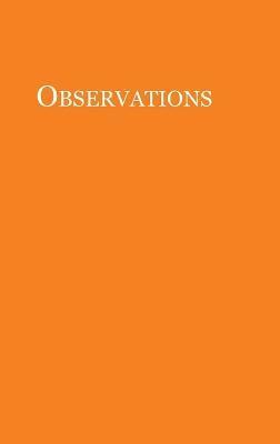 John Winthrop - Observations, Inbunden