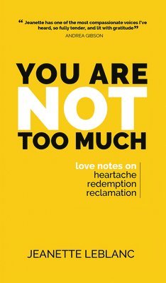 bokomslag You Are Not Too Much
