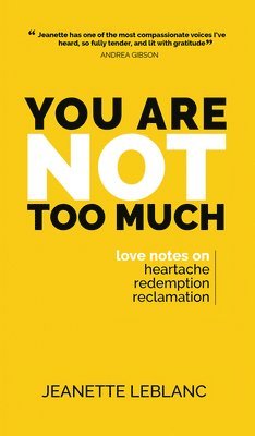 bokomslag You Are Not Too Much: Love notes on Heartache, Redemption, Reclamation