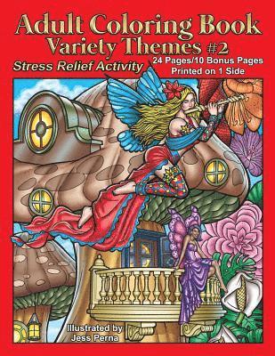 Adult Coloring Book Variety Themes #2 1