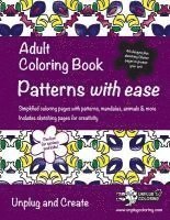 bokomslag Adult Coloring Book Patterns with ease: Simplified coloring pages with patterns, mandalas, animals & more. Includes sketching pages for creativity. Un