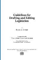 bokomslag Guidelines for Drafting and Editing Legislation