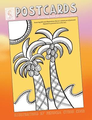 Postcards: coloring book for creative adults 1