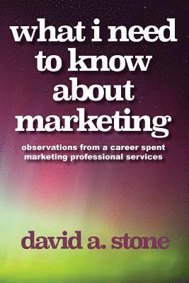 bokomslag What I Need to Know About Marketing