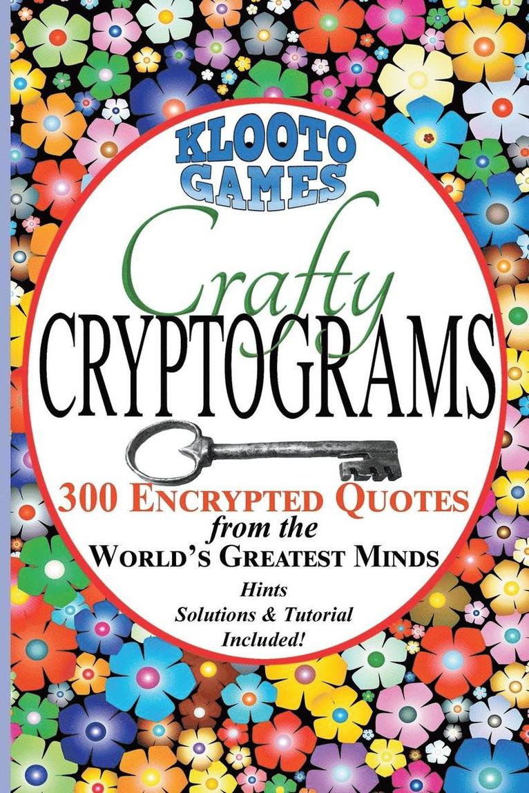 Klooto Games, KLOOTO Games, - Crafty CRYPTOGRAMS, Häftad