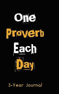 bokomslag One Proverb Each Day Journal