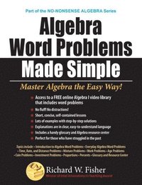 bokomslag Algebra Word Problems Made Simple