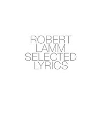 bokomslag Robert Lamm Selected Lyrics
