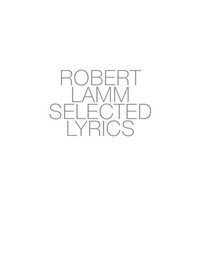 bokomslag Robert Lamm Selected Lyrics
