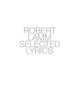 Robert Lamm Selected Lyrics 1