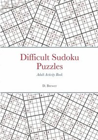 bokomslag Difficult Sudoku Puzzles, Adult Activity Book