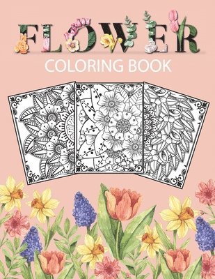 bokomslag Flower Coloring Book