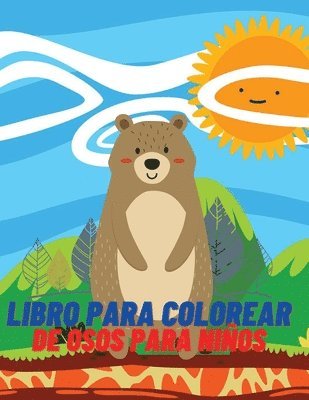 Libro para colorear de osos para nios 1