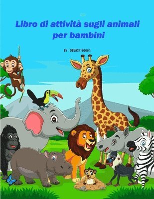 bokomslag Libro di attività sugli animali per bambini