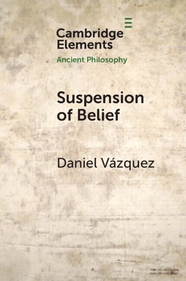 Daniel Vazquez - Suspension of Belief, Häftad