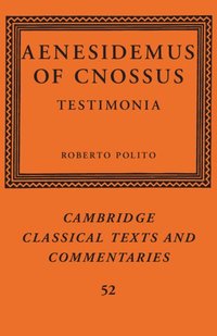 bokomslag Aenesidemus of Cnossus