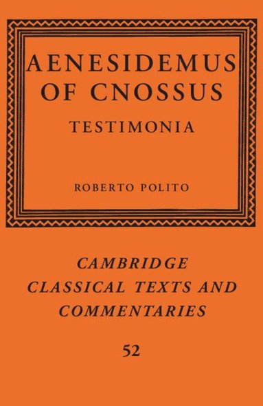 Roberto Polito - Aenesidemus of Cnossus, Häftad
