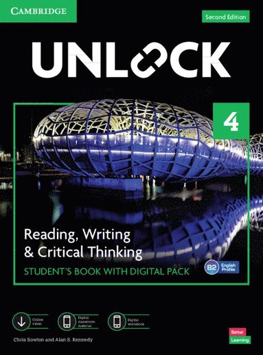 bokomslag Unlock Level 4 Reading, Writing and Critical Thinking Student's Book with Digital Pack