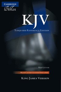 bokomslag KJV Turquoise Reference Bible, Black Calfskin Leather, Full Yapp, KJ675:XRLY