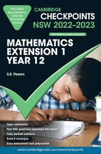 bokomslag Cambridge Checkpoints NSW Mathematics Extension 1 Year 12 2022-2023