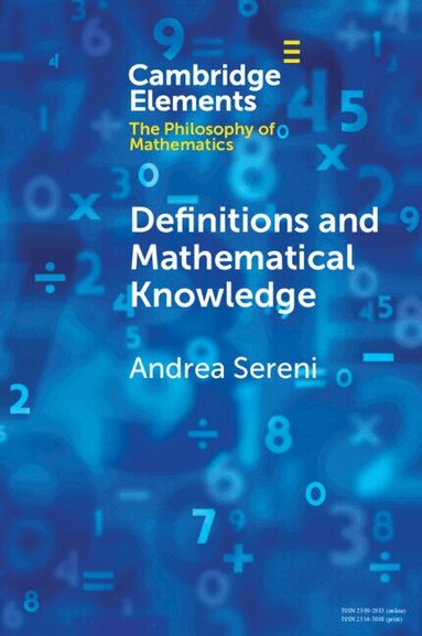 Andrea Sereni - Definitions and Mathematical Knowledge, Häftad