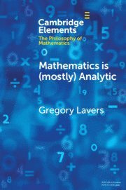 Gregory Lavers, Montreal) Lavers, Gregory (Concordia University - Mathematics is (mostly) Analytic, Häftad