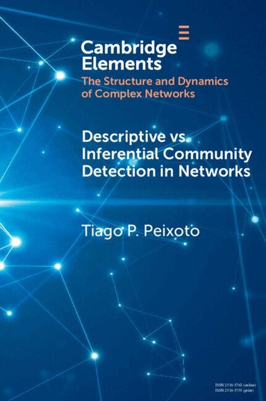 Tiago P. Peixoto - Descriptive vs. Inferential Community Detection in Networks, Häftad