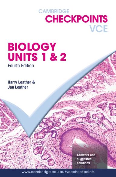 Harry Leather, Jan Leather - Cambridge Checkpoints VCE Biology Units 1&2, Häftad
