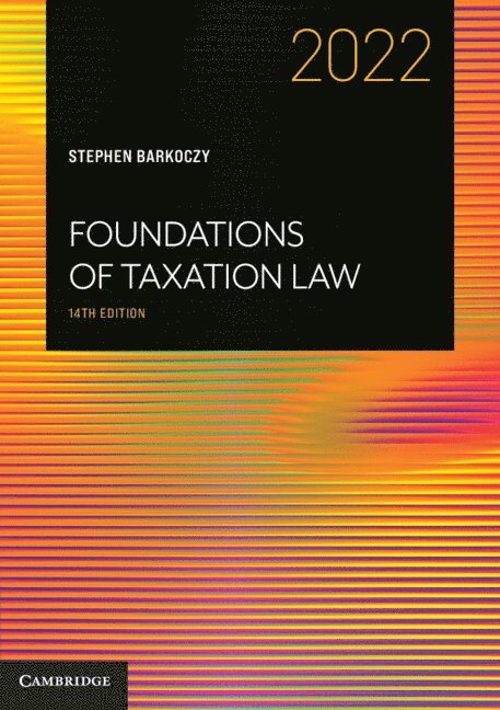 Stephen Barkoczy - Foundations of Taxation Law 2022, Häftad