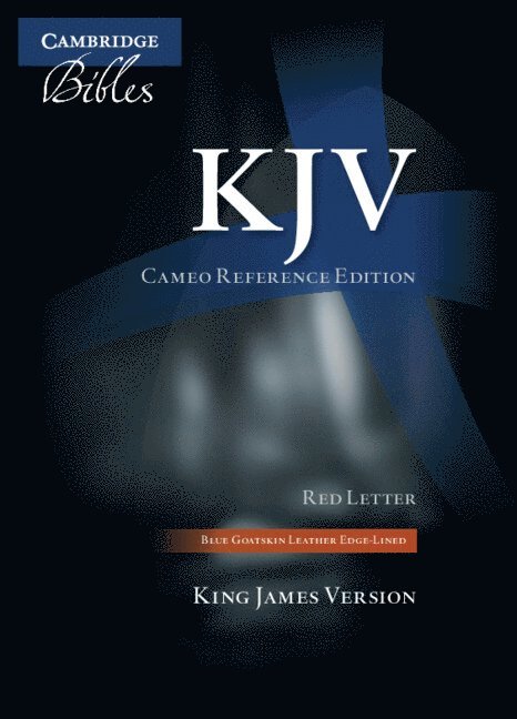 KJV Cameo Reference Edition, Blue Goatskin Leather, Red-letter Text, KJ456:XRE 1
