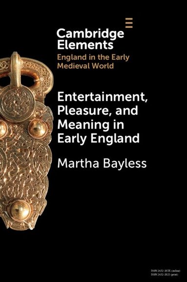 Martha Bayless - Entertainment, Pleasure, and Meaning in Early England, Häftad