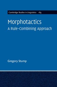 bokomslag Morphotactics: Volume 169