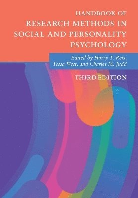 Harry T. Reis, Tessa West, Charles M. Judd - Handbook of Research Methods in Social and Personality Psychology, Häftad