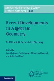 bokomslag Recent Developments in Algebraic Geometry