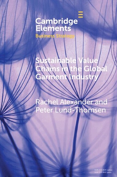 Rachel Alexander, Peter Lund-Thomsen - Sustainable Value Chains in the Global Garment Industry, Häftad