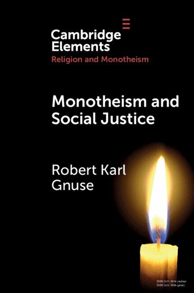 Robert Karl Gnuse - Monotheism and Social Justice, Häftad