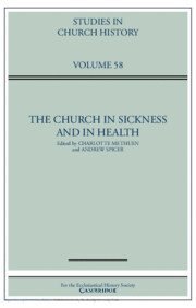 Charlotte Methuen, Andrew Spicer - Church in Sickness and in Health: Volume 58, Inbunden