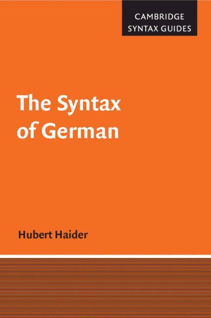 The Syntax of German 1