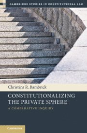 Christina R. Bambrick - Constitutionalizing the Private Sphere, Inbunden