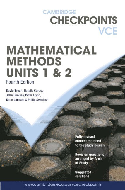 Cambridge Checkpoints VCE Mathematical Methods Units 1&2 1