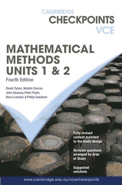 David Tynan, Natalie Caruso, John Dowsey, Peter Flynn, Dean Lamson, Phillip Swedosh - Cambridge Checkpoints VCE Mathematical Methods Units 1&2, Häftad